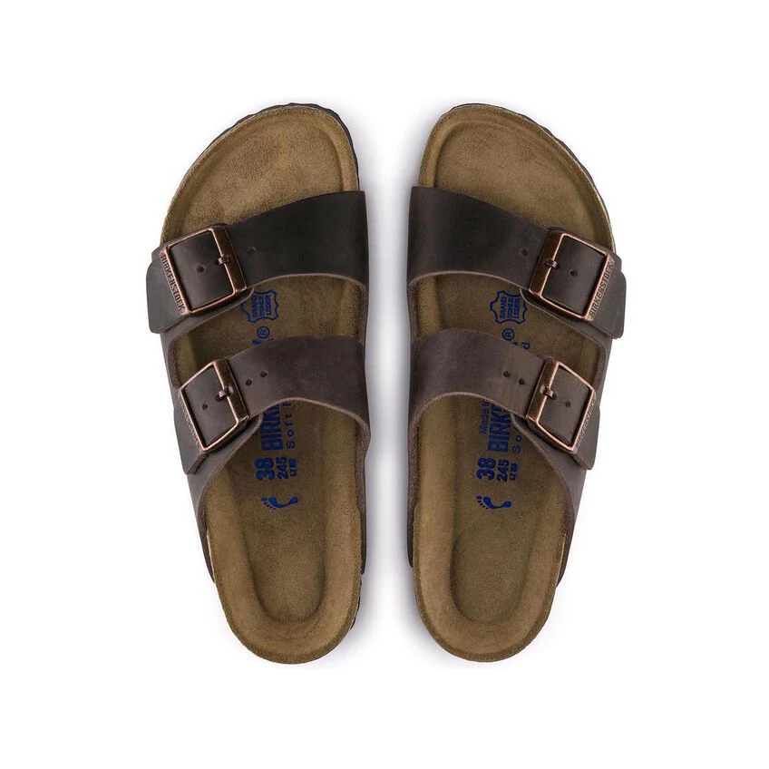 Birkenstock Arizona Habana - Pelle - Soft Footbed - 452763 - Calzata Stretta - immagine 5
