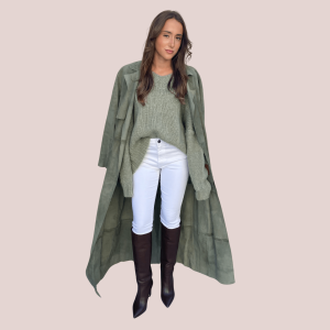 Trench in renna scamosciato – Donna – Made in Italy