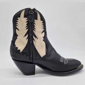 Tronchetto texano in pelle ricamata Jazz – Donna – Made in Italy