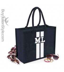 borsa con iniziali
